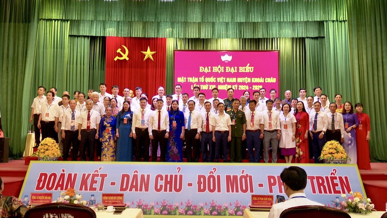 Đại hội đại biểu MTTQ Việt Nam huyện Khoái Châu  lần thứ XVI, nhiệm kỳ 2024 - 2029