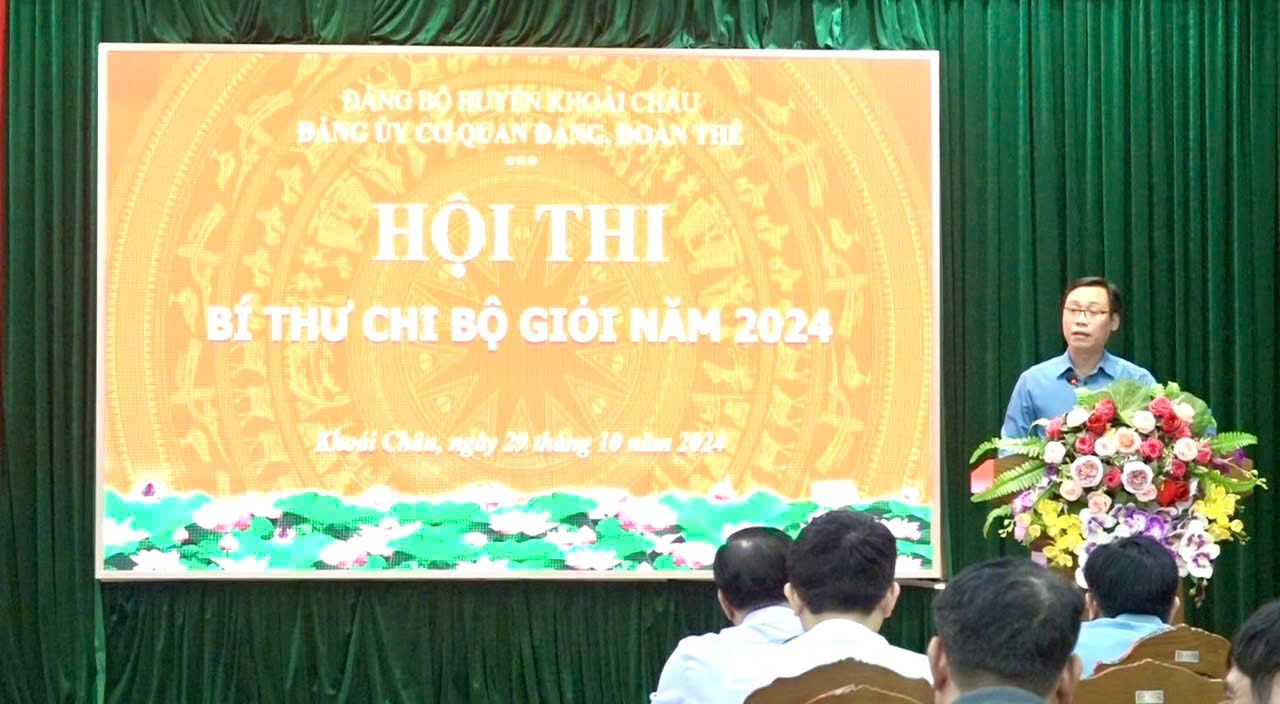 Đảng ủy Cơ quan Đảng, Đoàn thể tổ chức Hội thi Bí thư Chi bộ giỏi năm 2024