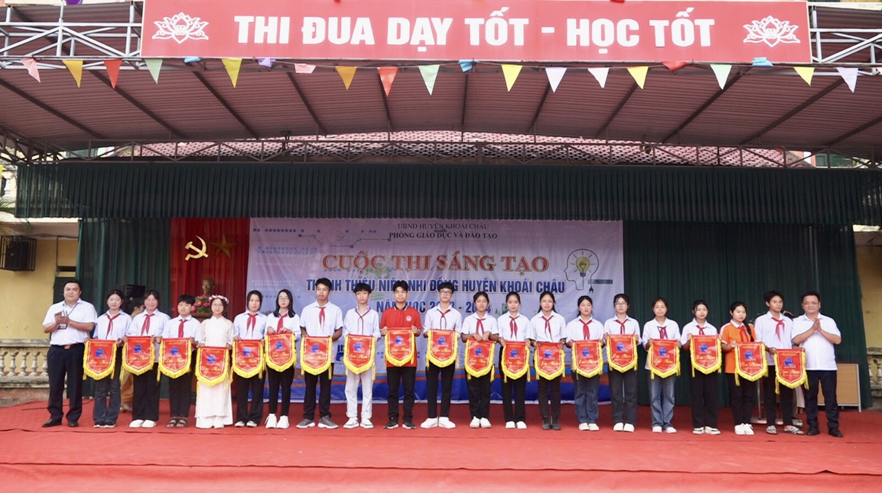 Cuộc thi Sáng tạo thanh thiếu niên, nhi đồng huyện Khoái Châu, năm học 2023 – 2024