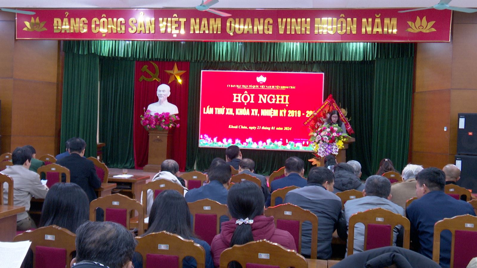 Mặt Trận Tổ quốc Việt Nam huyện tổ chức hội nghị lần thứ XII, khóa XV, nhiệm kỳ 2019 - 2024