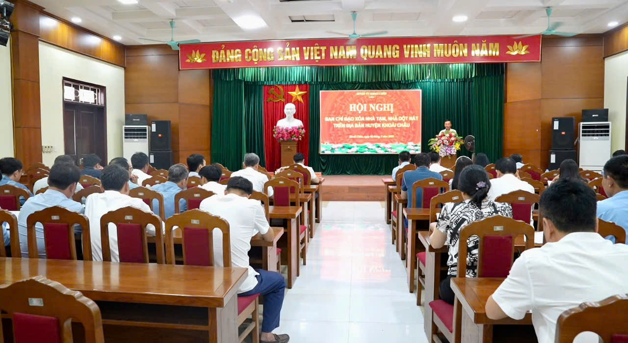 Hội nghị Ban chỉ đạo xóa nhà tạm, nhà dột nát trên địa bàn huyện Khoái Châu